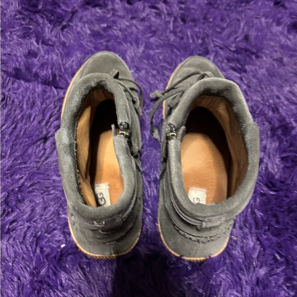 UGG Charcoal Suede Boots - Picture 2 of 15